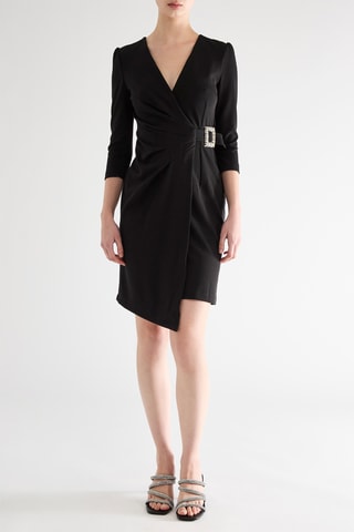 Robe portefeuille - Noir