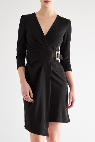 Robe portefeuille - Noir