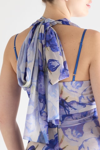 Robe longue - Bleu