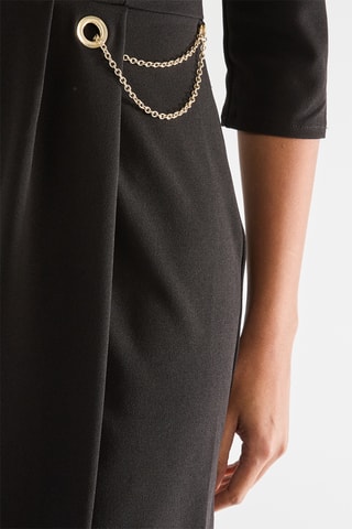 Robe portefeuille - Noir