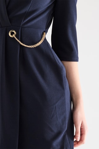 Robe portefeuille - Bleu marine