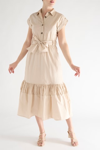 Robe midi - Beige