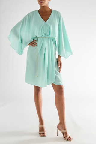Robe portefeuille - Vert d'eau