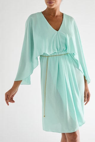 Robe portefeuille - Vert d'eau