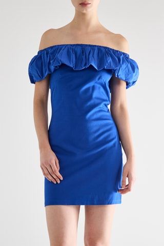 Robe droite - Bleu