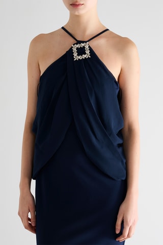 Robe longue - Bleu marine