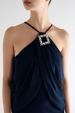 Robe longue - Bleu marine
