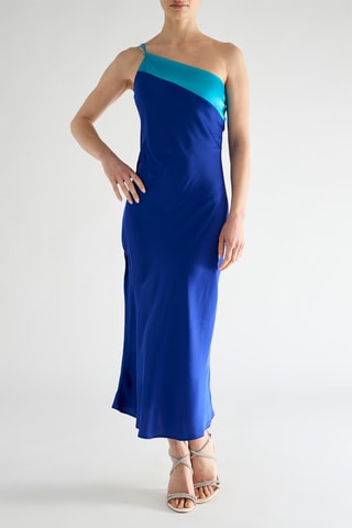 Robe asymétrique - Bleu