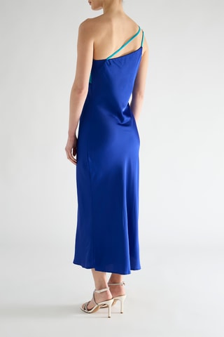 Robe asymétrique - Bleu