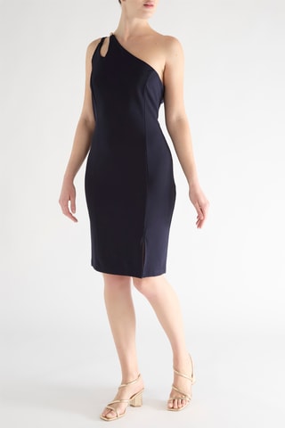 Robe asymétrique - Bleu marine