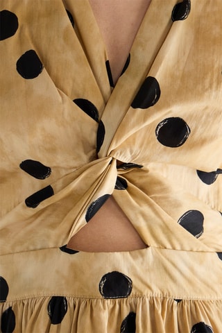 Robe patineuse - Noir et beige
