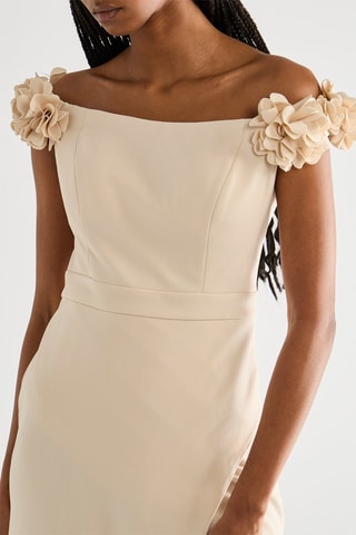 Robe fourreau - Beige