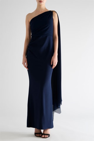 Robe asymétrique - Bleu