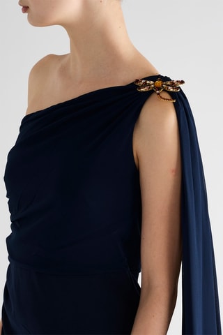 Robe asymétrique - Bleu