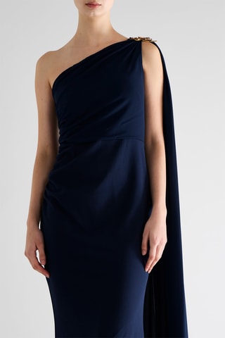 Robe asymétrique - Bleu