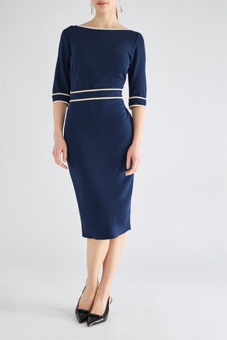 Robe fourreau - Bleu