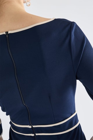 Robe fourreau - Bleu