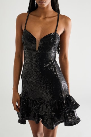 Robe volantée - Noir