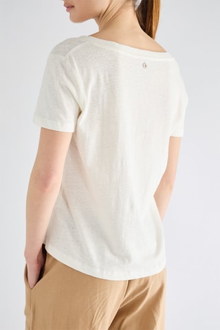 T-shirt en lin - Blanc