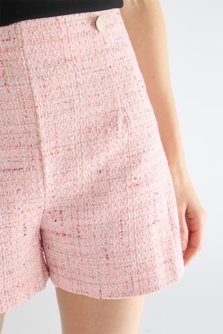 Short en tweed - Rose