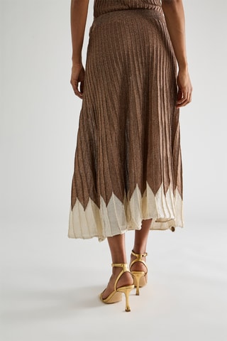 Jupe midi - Marron