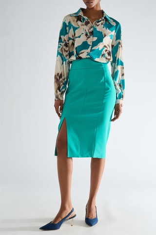 Jupe fourreau - Turquoise