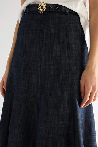 Jupe midi - Indigo