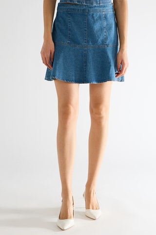 Minijupe en jean - Bleu