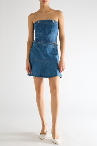 Minijupe en jean - Bleu