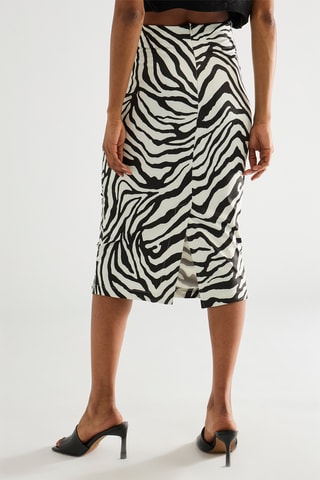 Jupe midi - Blanc