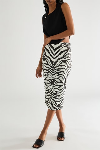 Jupe midi - Blanc