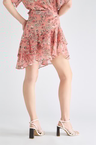 Jupe asymétrique - Rose