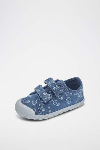 Tennis en jean - Bleu