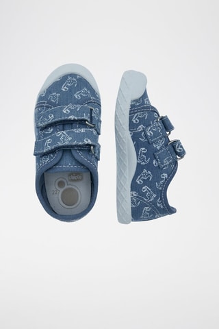 Tennis en jean - Bleu