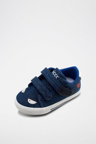 Tennis en jean - Bleu marine