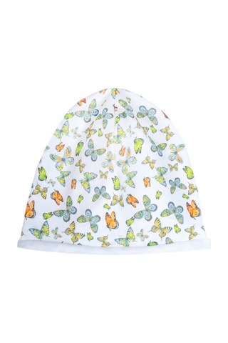 Bonnet - Blanc et vert citron