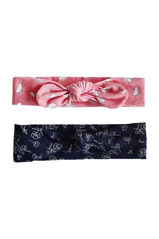 2 bandeaux - Rose et bleu marine
