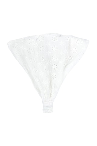 Bandeau en broderie anglaise - Blanc