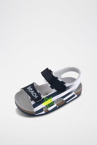 Sandales - Bleu marine et blanc