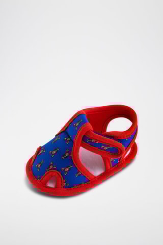 Sandales - Bleu et rouge