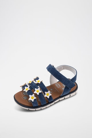 Sandales en jean - Bleu marine