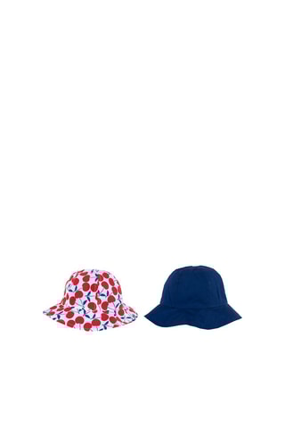 2 bobs - Rouge et bleu marine