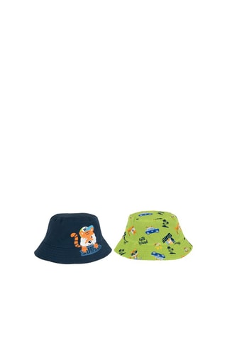 2 bobs - Bleu nuit et vert citron