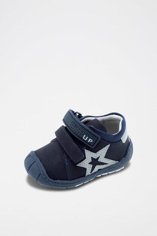 Baskets en cuir - Bleu marine