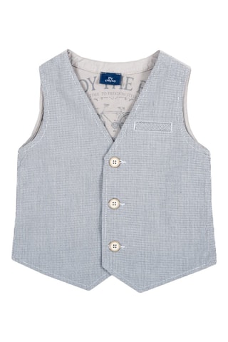 Gilet - Blanc et bleu