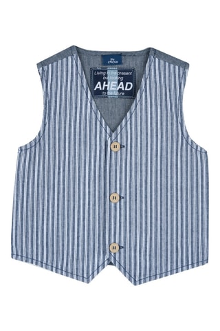 Gilet de costume - Indigo