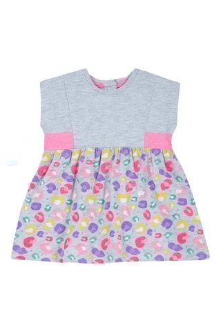 Robe trompe-l’œil - Gris chiné
