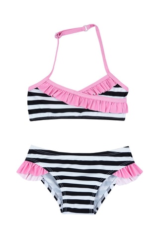 Maillot 2 pièces - Noir et rose