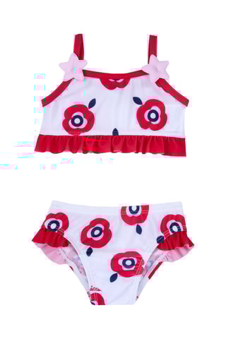 Maillot 2 pièces - Rouge et blanc