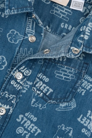 Chemise en jean - Bleu foncé